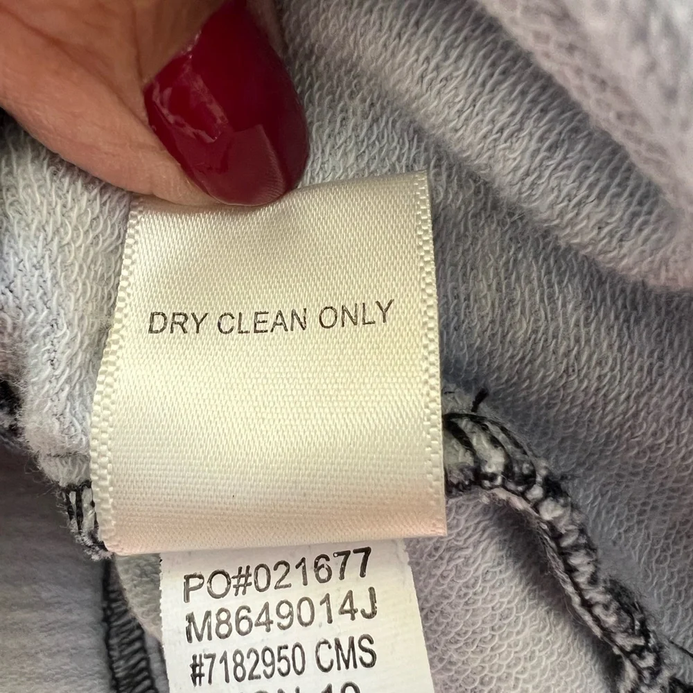 John Paul Richard Studded Puff Sleeve Moto Jacket – Blue & White Knit-S - Picture 6 of 6